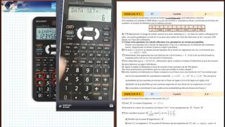 Utilisation de la Calculatrice en Statistique Casio et sharp  extrait de la séance [upl. by Ennagroeg144]