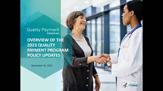 Overview of the QPP Policies in the CY 2023 Medicare Physician Fee Schedule PFS Final Rule [upl. by Cherie]