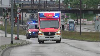 RTW BFNEF JUH auf Einsatzfahrt in die Uniklinik Rostock [upl. by Akiem139]