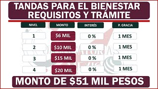 🔴 Programa TANDAS del BIENESTAR 2022 de 51 mil pesos Para TU NEGOCIOS [upl. by Ydnik]