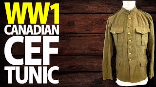 WW1 Canadian CEF 7 Button Tunic  Rare 26th Battalion Other Ranks Uniform  Military Collectibles [upl. by Ardnuas]