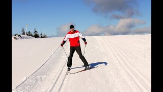 How to slow down on cross country skis [upl. by Nilekcaj]