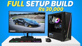 Rs 30000 Full Setup🔥Gaming PC Build in 2024 [upl. by Nnywg]