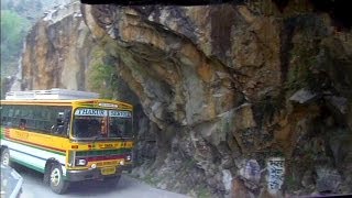 Wild bus ride in the Himalayas to Manikaran India [upl. by Jacquetta260]