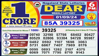 Dear Lottery Sambad Evening 6 PM today 010924 Nagaland State Lottery Result [upl. by Oigile]