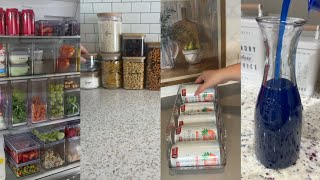 Fridge and Grocery restocksOrganization and restocking Tiktok compilation satisfying  ASMR [upl. by Neehahs]