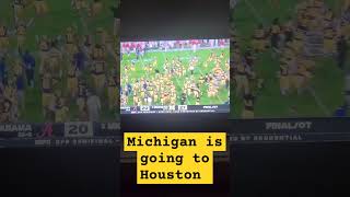 Michigan vs Alabama last play of the game football shorts michigan alabama rosebowl [upl. by Marcin230]