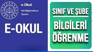 EOkul Sınıfa Bakma  EOKUL Şube Öğrenme [upl. by Loziram]