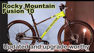 2022 Rocky Mountain Fusion 10  a walk around description details of this hardtail mountain bike [upl. by Ermey]