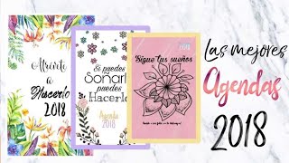 3 AGENDAS 2018 PARA IMPRIMIR GRATIS sin fechas [upl. by Amalie890]