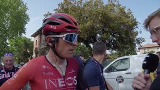 Geraint Thomas  Interview at the finish  Stage 12  Giro dItalia 2024 [upl. by Seppala508]