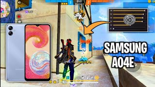 Samsung Galaxy A04E Free fire Settings  Sensitivity  Hud⚙️ Samsung A04E Free fire Headshot Setting [upl. by Acined302]