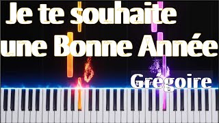 Je te souhaite une bonne année Grégoire Tutoriel Piano [upl. by Ainitsirc321]