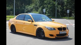 BMW E60 550i Drift 💛💛 FRED [upl. by Amick]