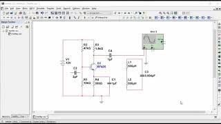 Hartley Oscillator Simulation using Multisim [upl. by Grantland]