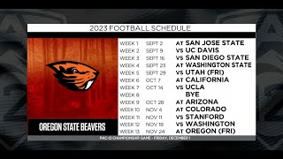 Oregon States 2023 football schedule Previewing the Beavers’ season [upl. by Onaled831]