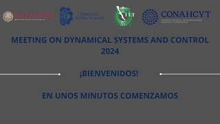 Meeting on Dynamical Systems and Control 2024  Day 1  Biomathematics and Modelling [upl. by Aeslehc]