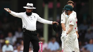 Australia penalised five runs for running on the pitch  Domain Test Series 201920 [upl. by Nnayar]