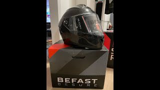 Casco in carbonio Befast un ottimo acquisto direi primo test del casco [upl. by Spector]