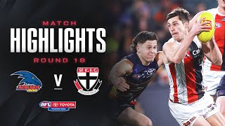 Adelaide Crows v St Kilda Highlights  Round 18 2024  AFL [upl. by Nohsyt]