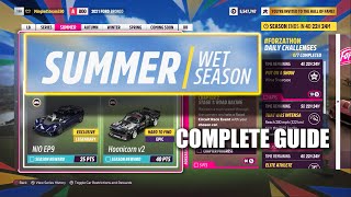 How to complete Summer Wet Season  Complete Guide  Forza Horizon 5 [upl. by Honora]