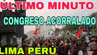 ÚLTIMO MINUTO CENTRO DE LIMA CONGRESO PERUANO MINEROS DAN ULTIMÁTUM [upl. by Ellehcear]