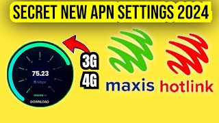 New Secret APN Settings for hotlink Maxis [upl. by Launamme]