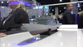 Fincantieris FREMM FFGX Frigate for the US Navy at Sea Air Space 2019 [upl. by Eirrehc]