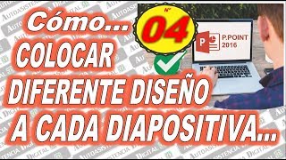 Como Colocar Diferente Diseño a Cada Diapositiva y Quitar Elementos ✔️  Tips 04  AD 😉 [upl. by Niatsirk]