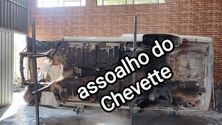 reforma de um chevette parte 2  assoalho [upl. by Anetta]