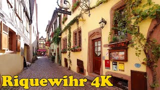 Riquewihr France Walking tour 4K [upl. by Oliver]