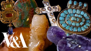 A brief history of powerful gemstone amulets  VampA [upl. by Ecidnak751]