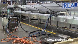 Conveyor Cleaning System for Oil amp Dirt Conveyor Belt Sanitization amp Cleaning System  Rea India [upl. by Vick425]