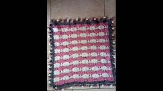 Haken  tutorial 232 Vlinder babydeken [upl. by Mateya580]