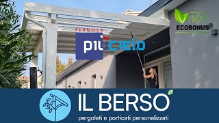 Pergola PiùCielo  una pergola Bioclimatica per tutte le soluzioni [upl. by Minerva]