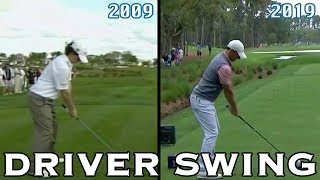 RORY MCILROY DRIVER SWING COMPARISON 20092019 [upl. by Rhines]