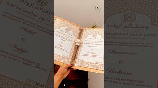 Nikah Booklet nikahnama muslimwedding nikahceremony booklet craftwork [upl. by Retseh]