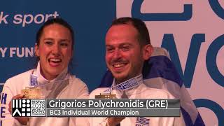 Boccia World Chamionships 2018 Medals Ceremony BC3 Individuals [upl. by Llertnod]