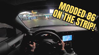 MODDED GR86 Cruising the Las Vegas Strip  4K POV [upl. by Eicaj]