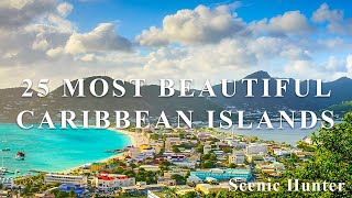 25 Most Beautiful Caribbean Islands  Best Caribbean Islands 2023 [upl. by Ynnos]