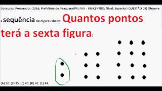 Curso Raciocínio Lógico Padrão da Sequência números e figuras Teste Psicotécnico Detran Concurso QI [upl. by Karna]