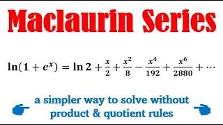 Maclaurin series of ln1ex [upl. by Ree]