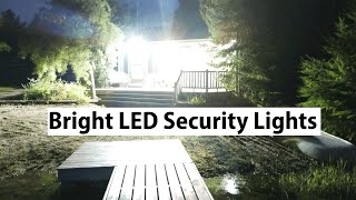 ✅ 50w LED Directional Outdoor Flood Light Install Review amp Comparison [upl. by Aceissej]