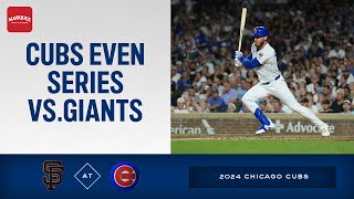 RECAP Big 8th inning gives Cubs win over Giants [upl. by Akemot781]