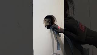 Moen shower valve installation with repair plate plumbing pipe plumber shorts [upl. by Zorana804]