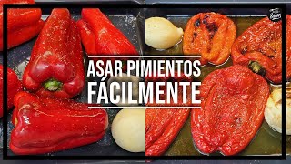 💡 ASAR PIMIENTOS ROJOS 🔥 1 TRUCO para pelarlos fácilmente [upl. by Thomey]