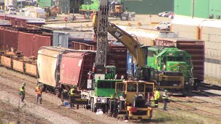 Oops Minor Train Derailment at NBSR Ponderosa Yard  West Saint John NB [upl. by Kirit760]