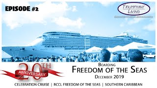 20th Anniversary Trip  Episode 2  Freedom of the Seas  Boarding Tour Room 1294 [upl. by Mart]