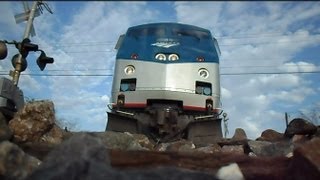 Amtrak Train Runs Over My Camera Twice In Both Directions [upl. by Bezanson891]