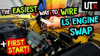 HOT AT ALL TIMES  How to wire an LS ENGINE swap the EASY WAY  Chevy C10 53 LS Swap  UTX [upl. by Welcy598]